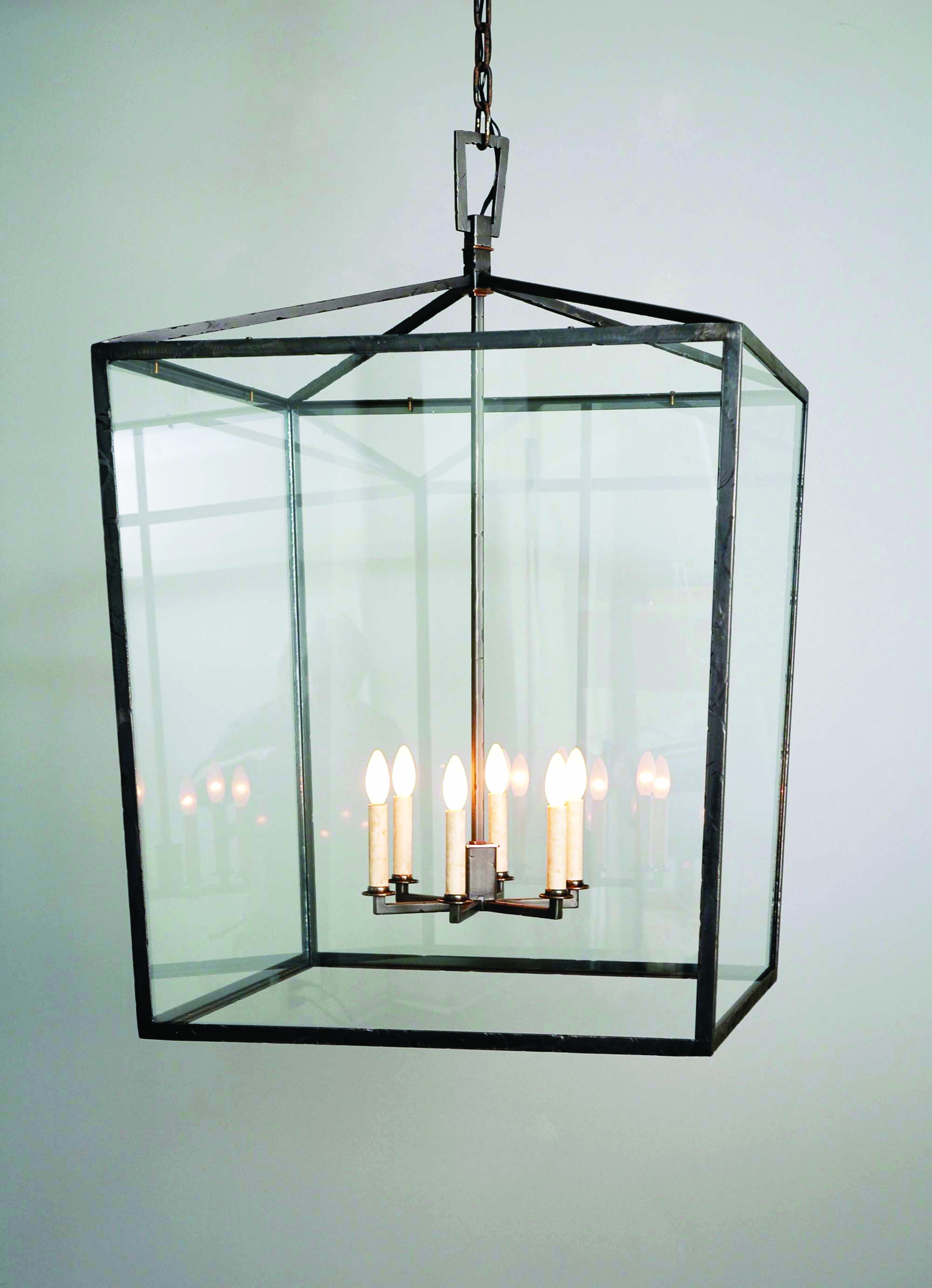 Square Box Cage Lantern - Model No. H1340H | Copper ...