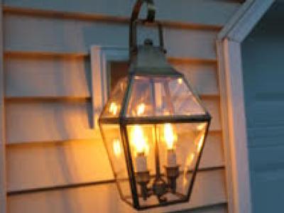 O1013G AB-CL Georgian Colonial Wall Lantern