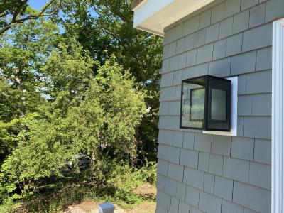 Custom Union Square Frosted Wall Lantern